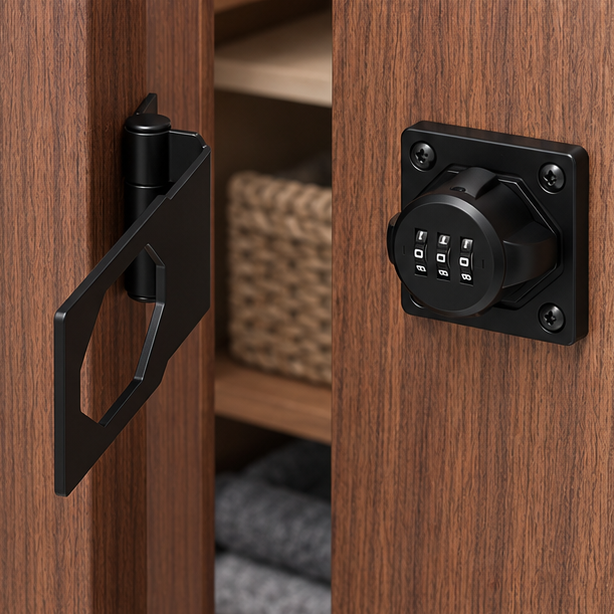 Royora Keyless Combination Cabinet Lock And 4 Digit Code Cupboard Door Latch