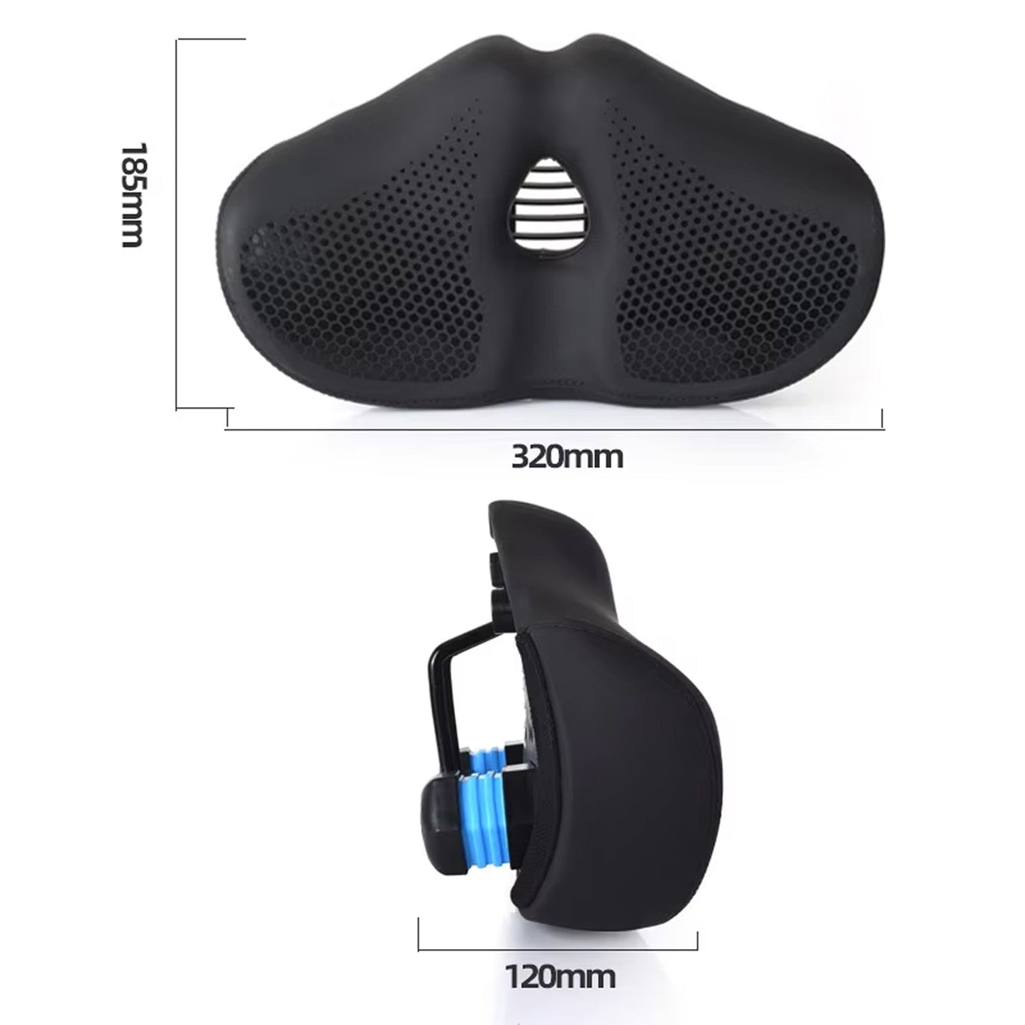 Comfortable Bike Seat | Oversized Noseless Design with Shock Absorption | Pain-Free Cycling for Long Rides 7