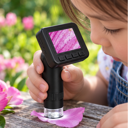 Royeva Portable Digital Microscope-HD Screen Camera For Science Learning And Kids