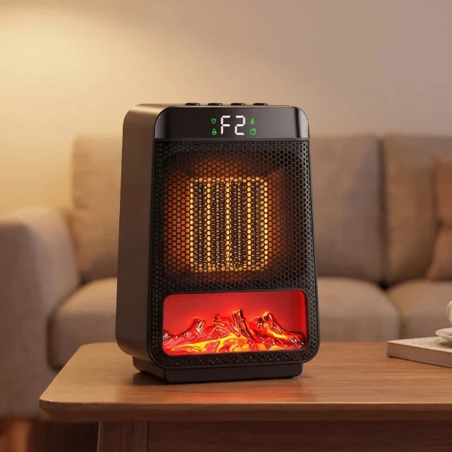 Compact Ceramic Heater with Fan and Digital LED Display for Efficient Heating 6
