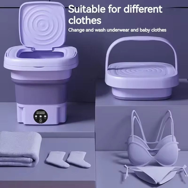 Compact Mini Washing Machine | Automatic Portable Washer for Small Spaces | Lightweight Design for Effortless Laundry 4