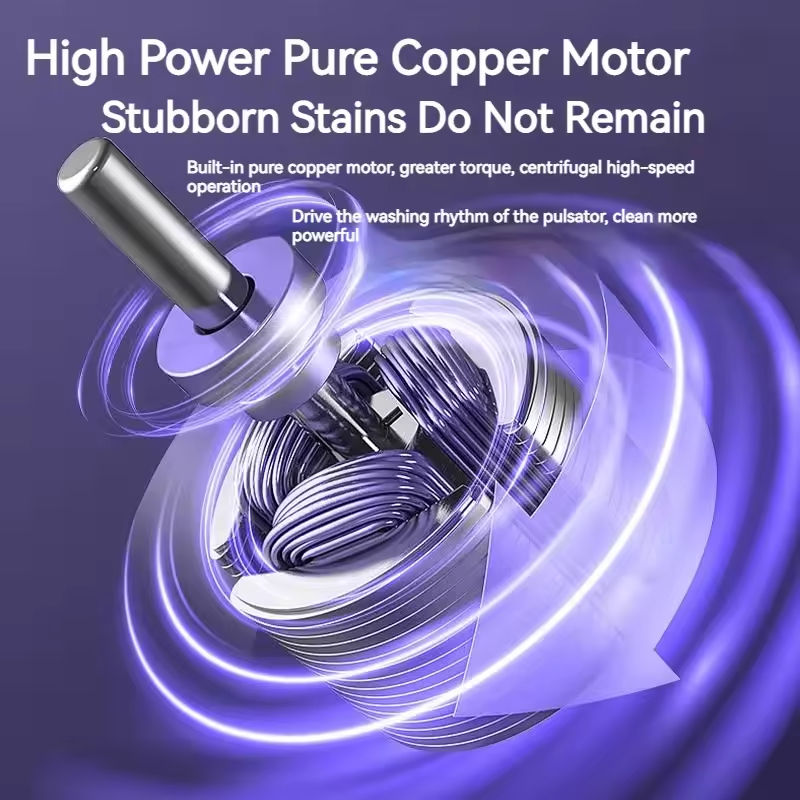 Compact Mini Washing Machine | Automatic Portable Washer for Small Spaces | Lightweight Design for Effortless Laundry 5