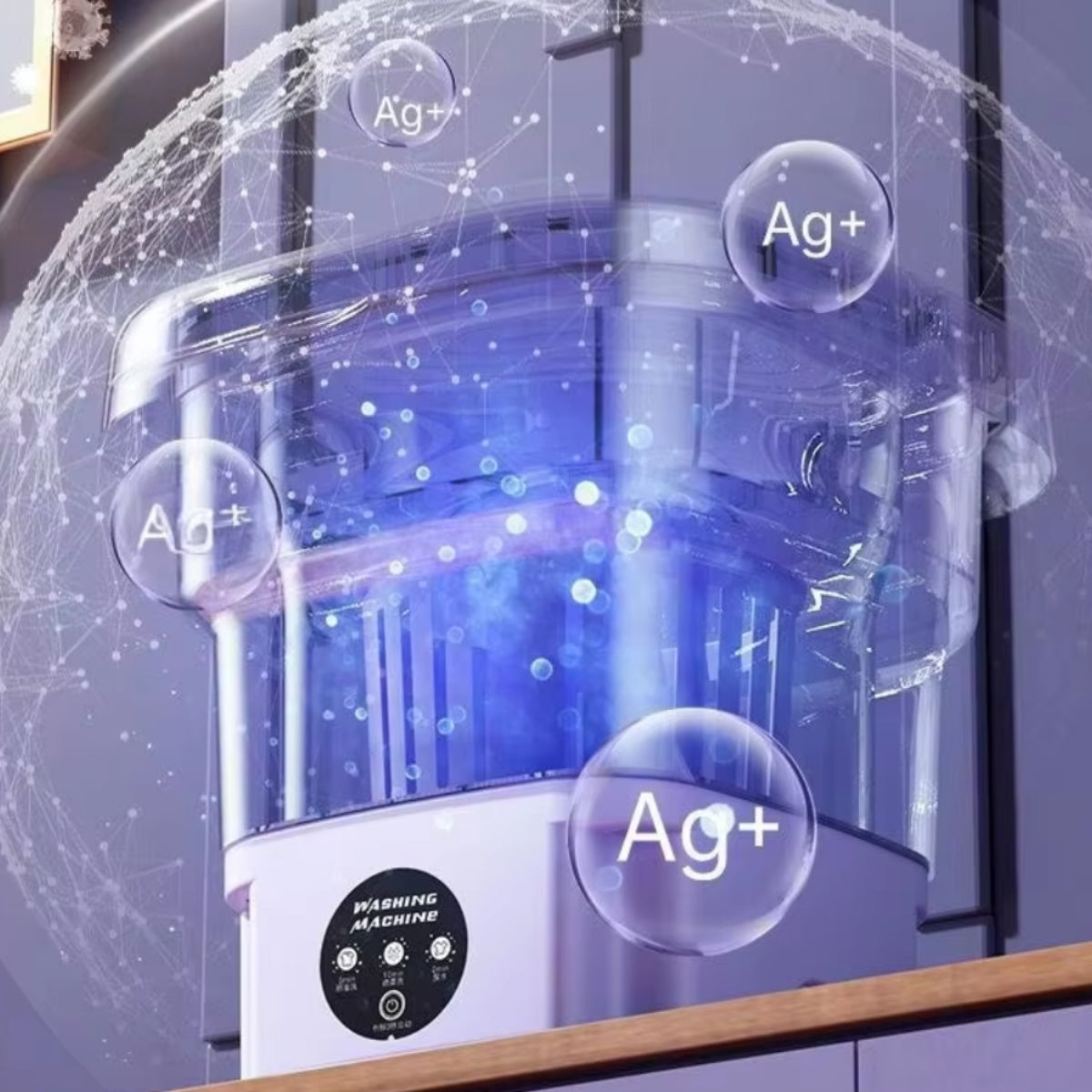 Compact Mini Washing Machine | Automatic Portable Washer for Small Spaces | Lightweight Design for Effortless Laundry 6