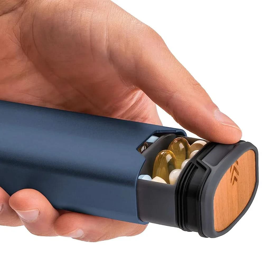 Compact Travel Pill Organizer | 7-Compartment Pill Box for Daily Medication Management 4