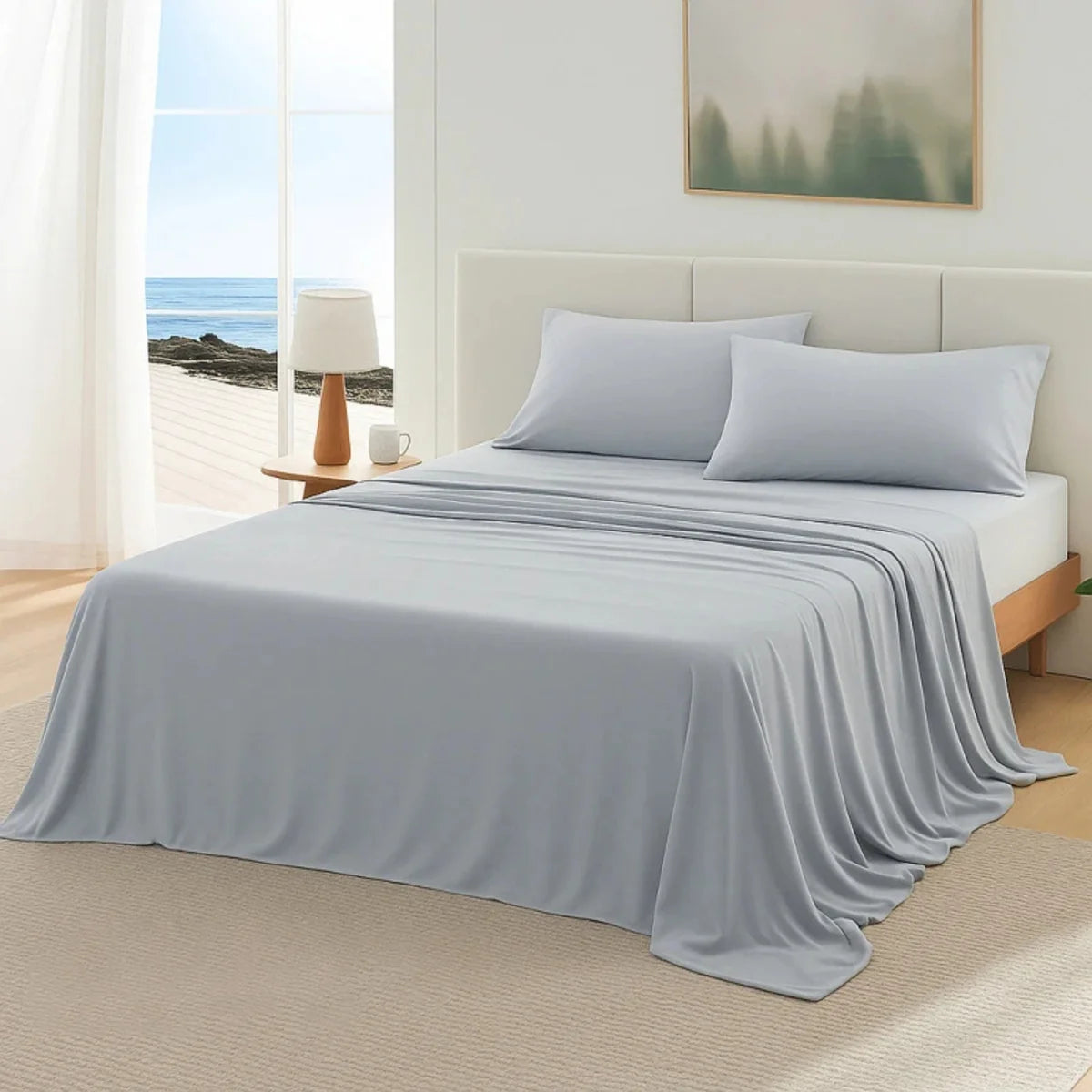 Cooling Blanket Lightweight Breathable Ice Silk Summer Bed Blanket 3