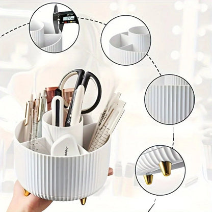 Cosmetic Organizer 360° rotating makeup stand with 5 sections 8