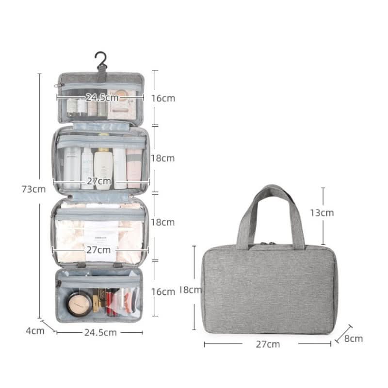 CosmoNest | Makeup Organizer with 360° Rotating Hook | Travel-Friendly Cosmetic Storage for Effortless Packing 10