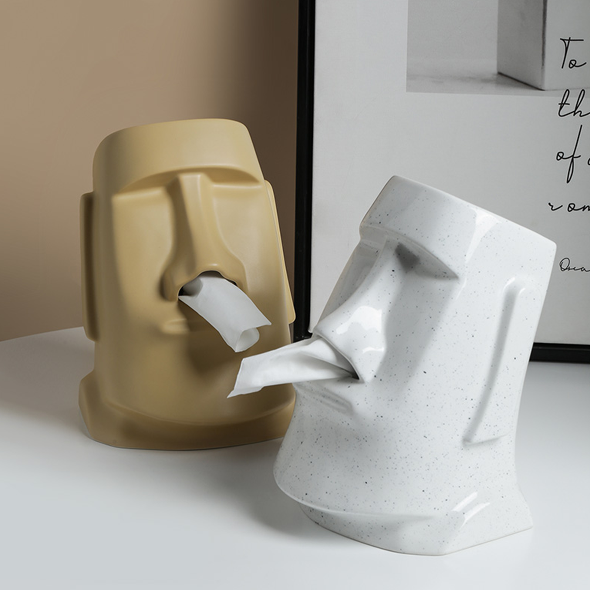 Creative Moai Tissue Holder Box 2