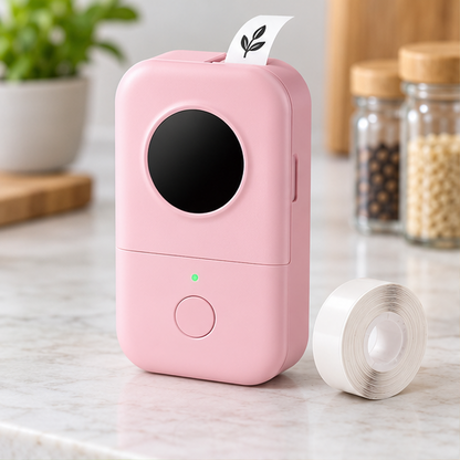 Royeva Mini Bluetooth Thermal Label Maker-Portable Wireless Inkless Printer
