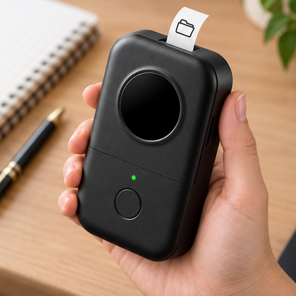 Royeva Mini Bluetooth Thermal Label Maker-Portable Wireless Inkless Printer