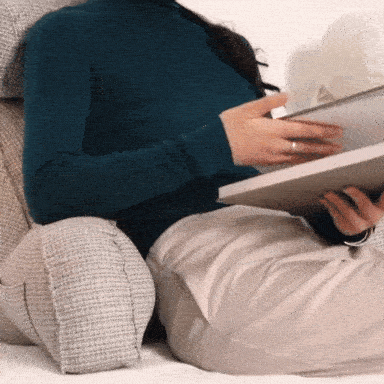 Deluxe Backrest Pillow – Ergonomic Support with Adjustable Headrest & Washable Cover 1