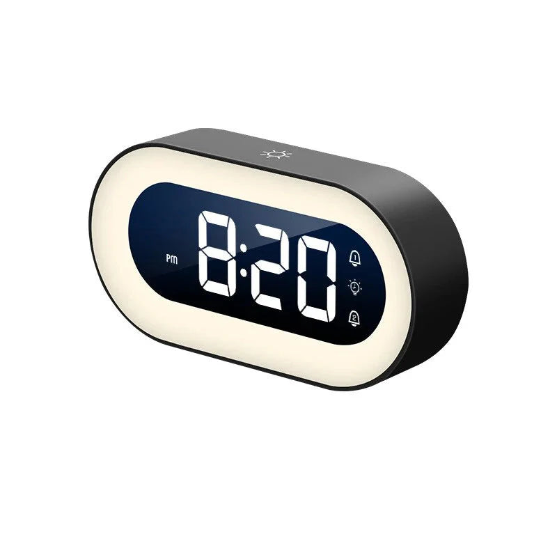 Dimmable Sunrise Alarm Clock with Nature Sounds – Rechargeable Wake Light for Gentle Morning Awakenings 4