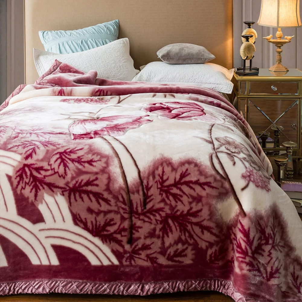Double Layered Fluffy Weighted Blanket | Cozy Quilted Throw for Winter Bedding 4