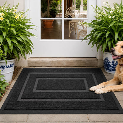 Durable Classic Front Door Mat with Non-Slip Rubber Backing for Indoor Outdoor Use 1