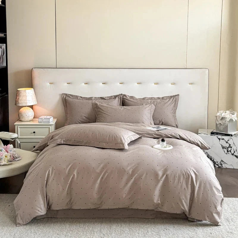 Egyptian Cotton Floral Duvet Cover Set – 3-Piece Bedding with Zipper 14