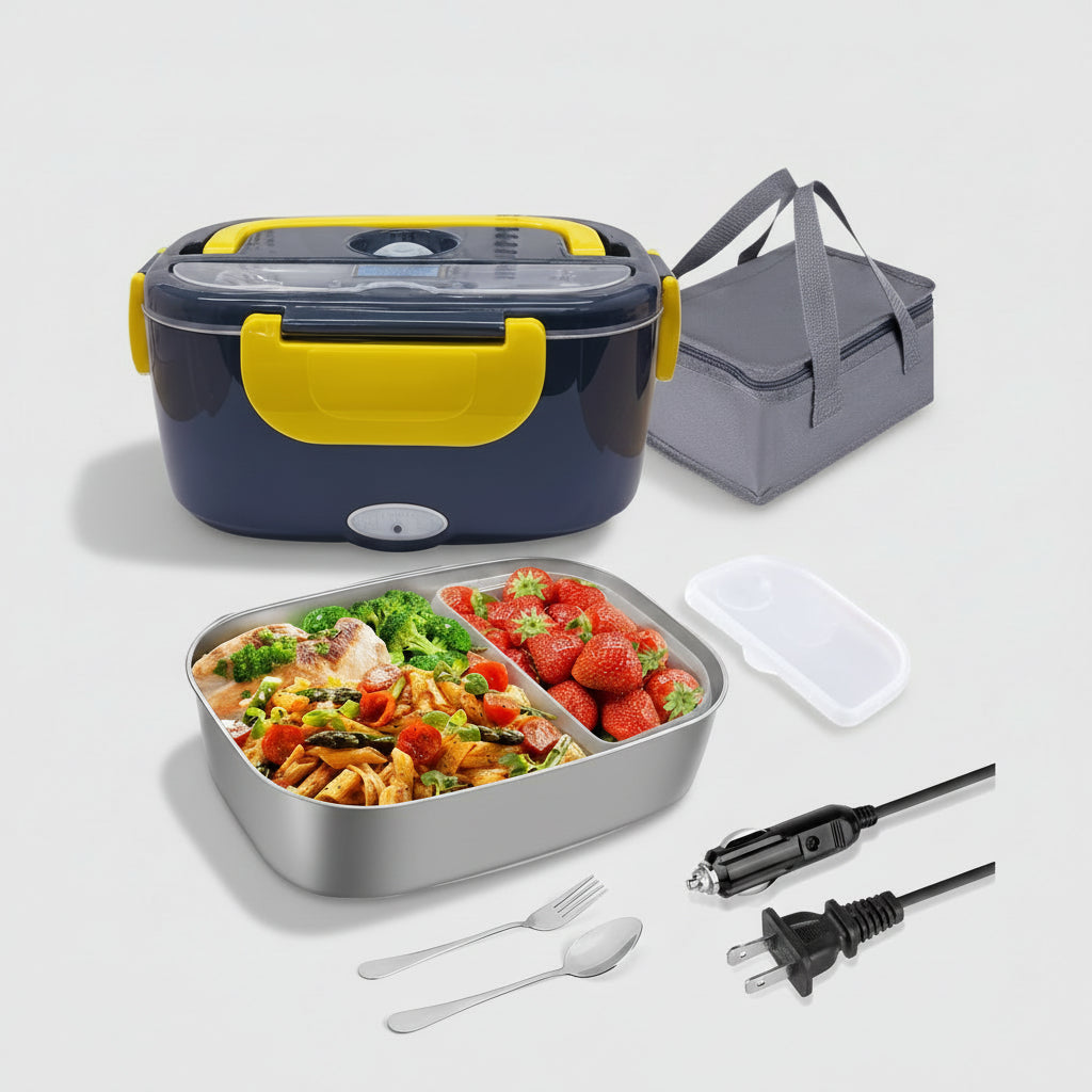 Electric Lunch Box with Insulated Carry Bag - 3-in-1 Food Heater for Travel 3