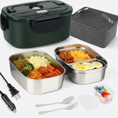Electric Lunch Box with Insulated Carry Bag - 3-in-1 Food Heater for Travel 4
