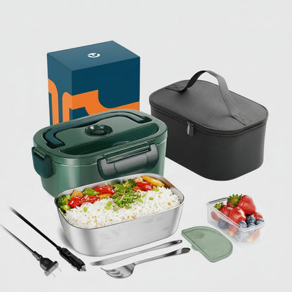 Electric Lunch Box with Insulated Carry Bag - 3-in-1 Food Heater for Travel 5