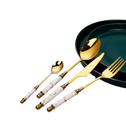 Elegant Marble Cutlery Set 1