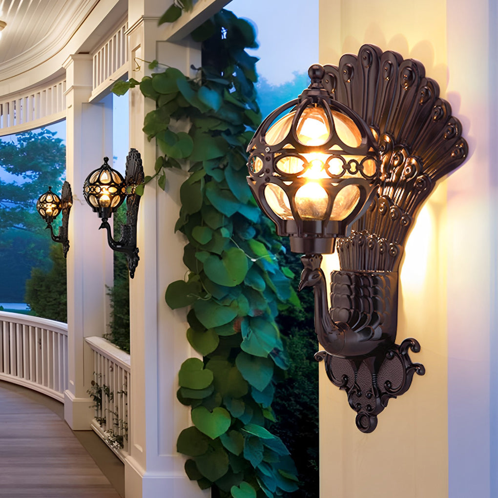 Elegant Outdoor Wall Light | Retro Waterproof Sconce with Durable Aluminum ? Stylish Illumination for Patios and Gardens 1