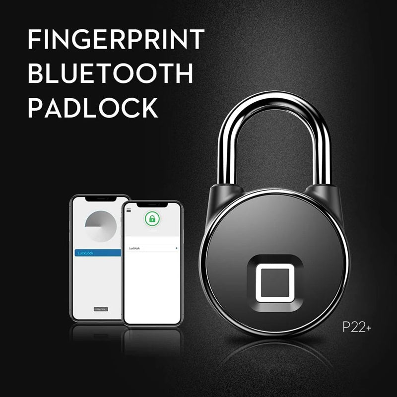 Fingerprint Padlock | Biometric & Bluetooth | IP65 | USB Rechargeable | 10 Fingerprints | 3-Month Battery 1