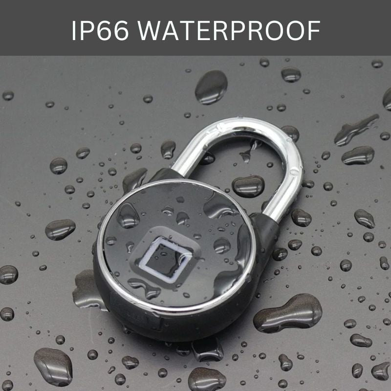 Fingerprint Padlock | Biometric & Bluetooth | IP65 | USB Rechargeable | 10 Fingerprints | 3-Month Battery 3