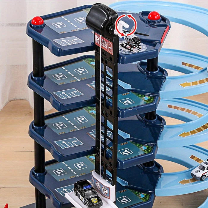 FirePark Multi-Level Fire Station Playset with Trucks and Accessories 2