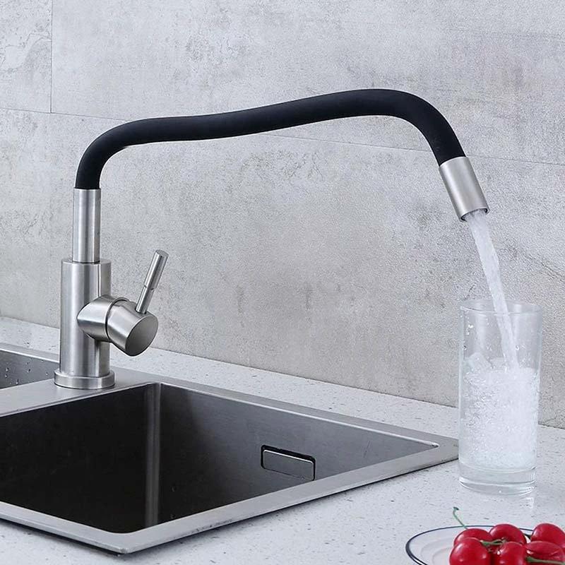 Flexible Kitchen Tap – Bendable Hose Faucet with Hot & Cold Water 7