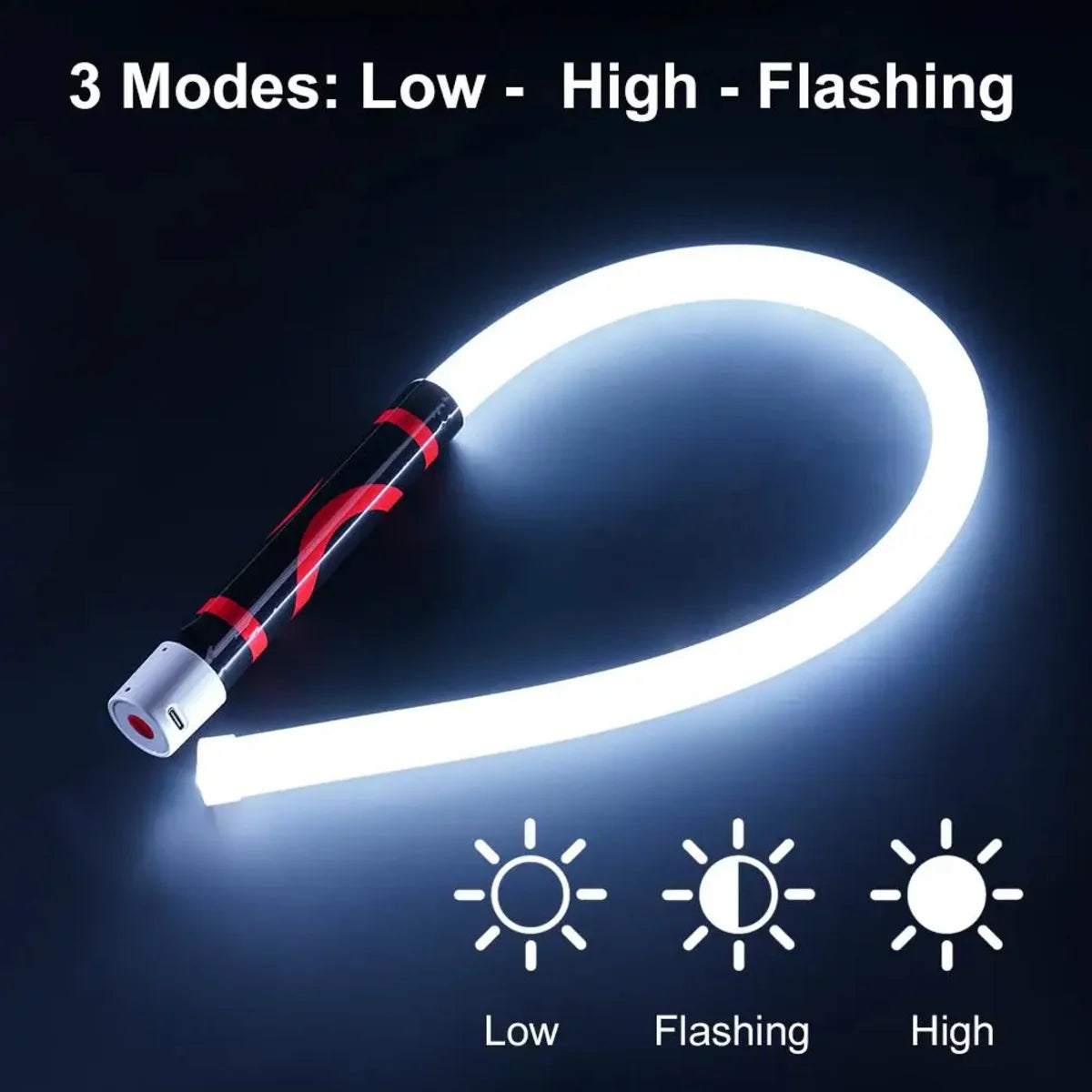 Flexible Rechargeable LED Work Light High-Lumen Flashlight for Auto Repair 1
