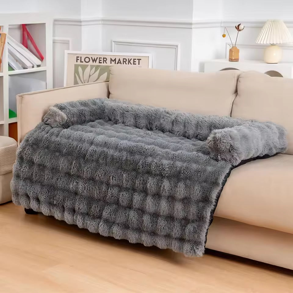Fluffy Calming Dog Bed | Non-Slip Base | Machine Washable | 4 Sizes | Sofa Mat 1