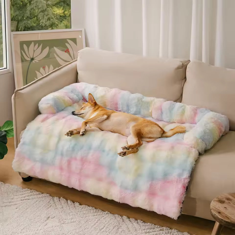 Fluffy Calming Dog Bed | Non-Slip Base | Machine Washable | 4 Sizes | Sofa Mat 8