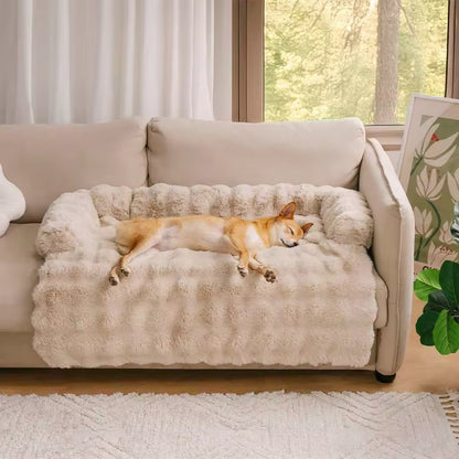 Fluffy Calming Dog Bed | Non-Slip Base | Machine Washable | 4 Sizes | Sofa Mat 9