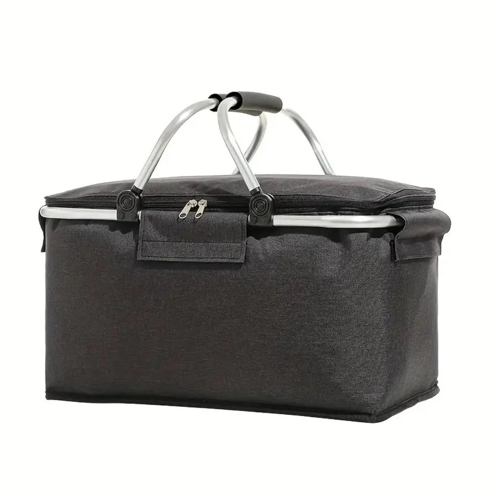 Foldable Insulated Picnic Basket 18L Portable Cooler 0