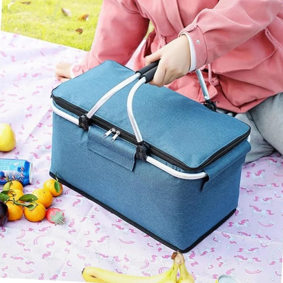 Foldable Insulated Picnic Basket 18L Portable Cooler 2