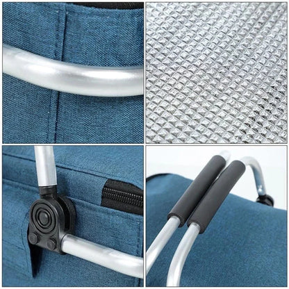 Foldable Insulated Picnic Basket 18L Portable Cooler 4