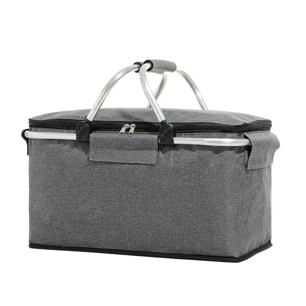 Foldable Insulated Picnic Basket 18L Portable Cooler 5