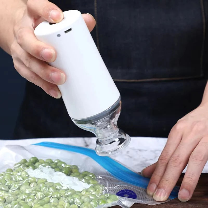 Food Vacuum Sealer Portable Rechargeable, Quick Airtight Sealing 7