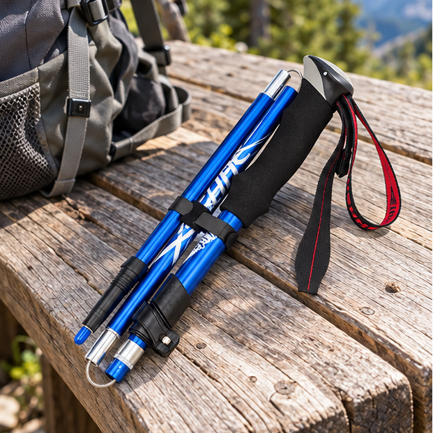 Royeva Adjustable Aluminium Trekking Pole Ergonomic Hiking Stick For Trail Walking
