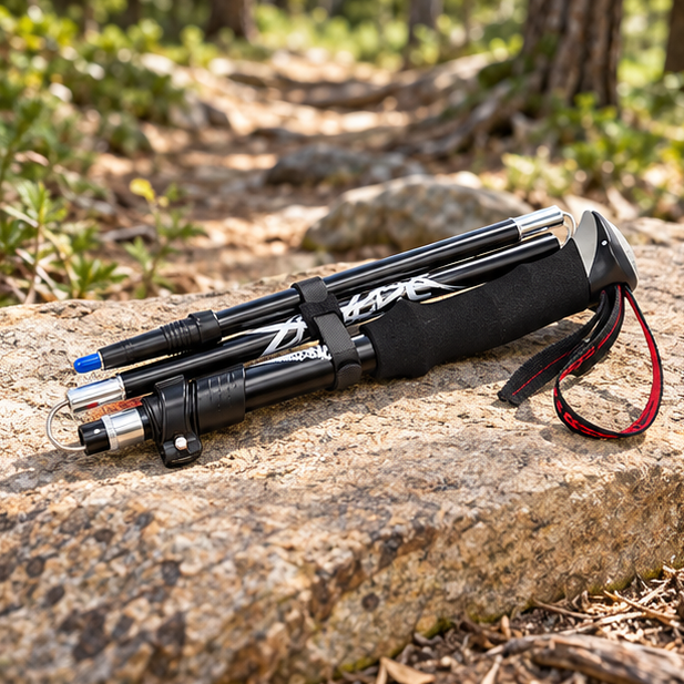Royeva Adjustable Aluminium Trekking Pole Ergonomic Hiking Stick For Trail Walking