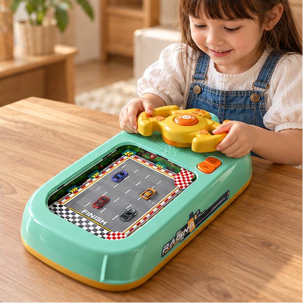Royora Interactive Racing Game Steering Wheel Toy For Kids