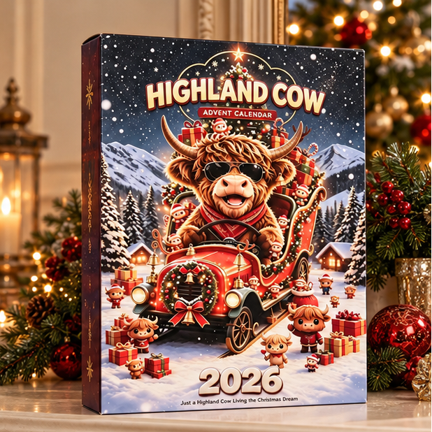 Royeva 2026 Scottish Highlander Advent Calendar 24 Days Christmas Collectible Figurines