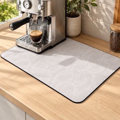 Royeva Absorbent Coffee Bar Mat For Countertop And Espresso Machine