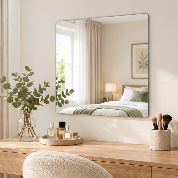 Royelle Flexible Self Adhesive Mirror Sheet Cut To Fit Wall Panel
