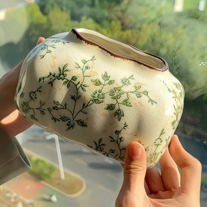 French Country Floral Tissue Box Cover | Vintage Crackle Glaze Decor 4