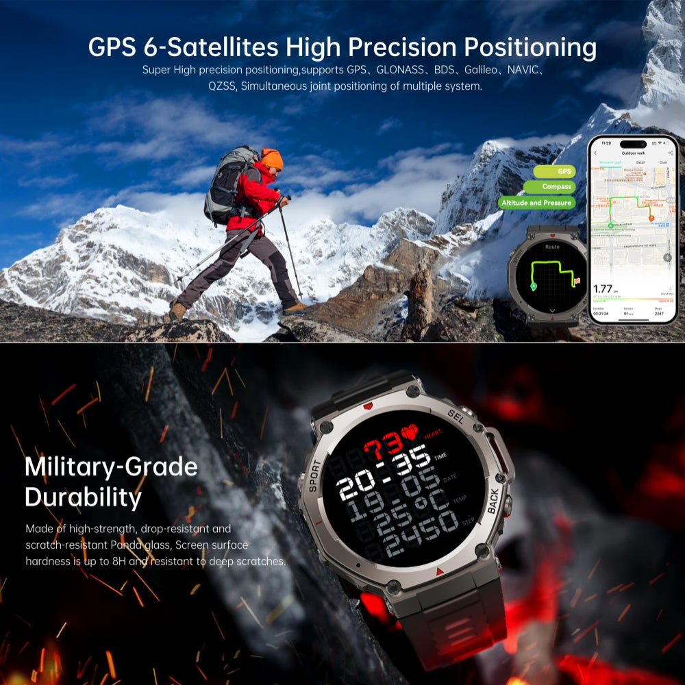 GPS Sport Watch | AMOLED Display | Multi-Satellite | 170+ Sports Modes | 5ATM Waterproof 4