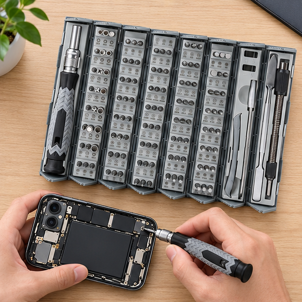 Royeva 126-Piece Precision Screwdriver Set-Magnetic Repair Tool Kit for Electronics