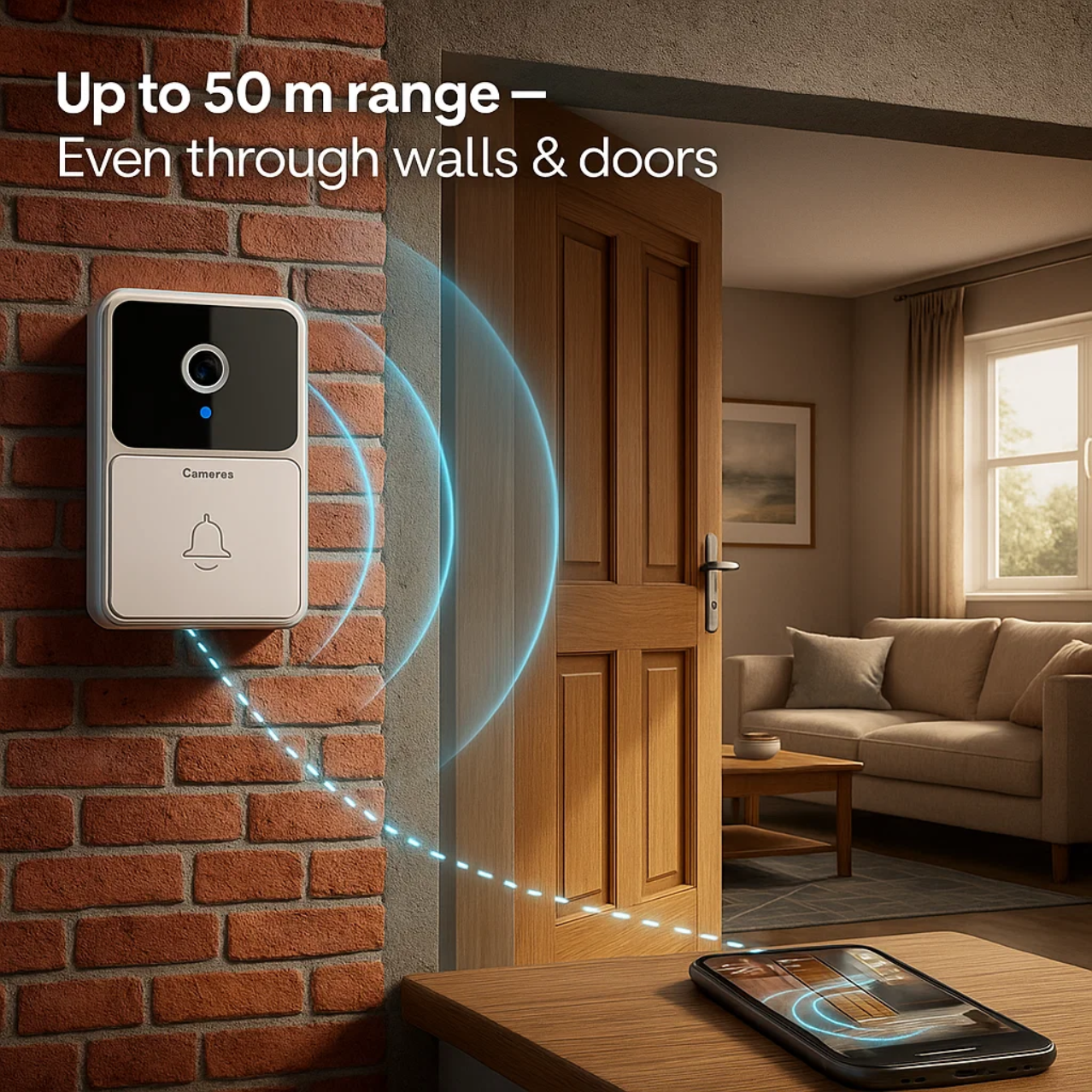 Guardia | HD Video Doorbell | Motion Alerts | 1080p 2