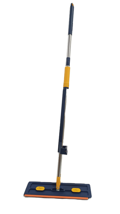 Royeva Flexible Flat Mop with Self-Wringing System & Microfiber Pads for Cleaning