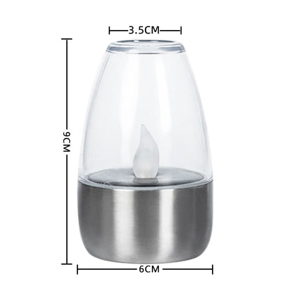 Eloria Solar LED Outdoor Candle Lantern with Flickering Flame Effect