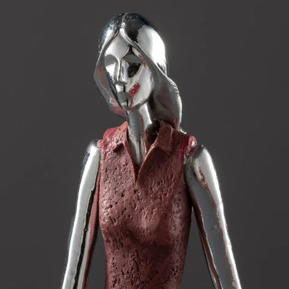 Royeva Billiards Player Resin Statue - Modern Snooker Room & Home Bar Decor